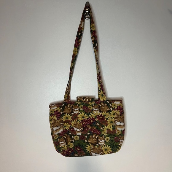 Vintage Cute Cartoon Cat Face Shoulder Bag Purse 90s 2000s Handmade? - Picture 5 of 6